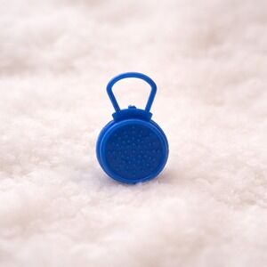 Barbie Doll Travel Bottle Accessory Blue Mini Clip On Toy Toiletry Piece